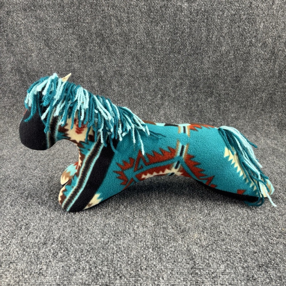 Plush Aztec Pattern Plush Horse Cowboy Western Country